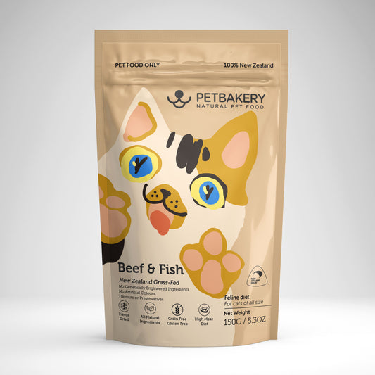 Freeze Dried -Beef&Fish for Cats